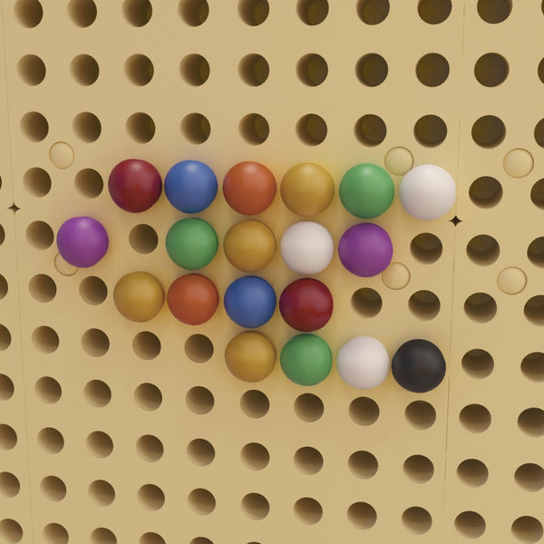 English Elm Bright Beginnings 512-Piece Multicolor Peg Set for Modular STEAM Walls - Hands-On Learning Fun! MK-ME12746-GG