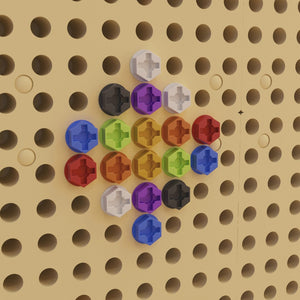 English Elm Bright Beginnings 512-Piece Commercial Grade Screw Accessory Pack for Engaging STEAM Learning Activities MK-ME12920-GG