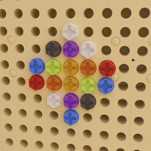 English Elm Bright Beginnings 512-Piece Commercial Grade Screw Accessory Pack for Engaging STEAM Learning Activities MK-ME12920-GG