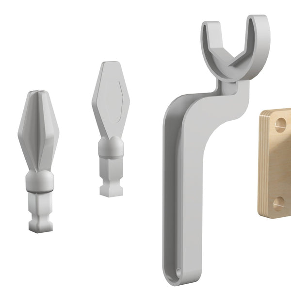 English Elm Bright Beginnings 8-Piece Commercial Grade Tool Set for STEAM Wall Systems - Engage & Inspire Learning MK-ME13118-GG