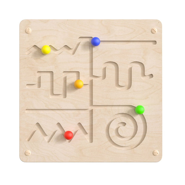 English Elm Bright Beginnings STEAM Wall Activity Board: Engaging Motor Skills Maze for Learning & Play MK-ME14337-GG