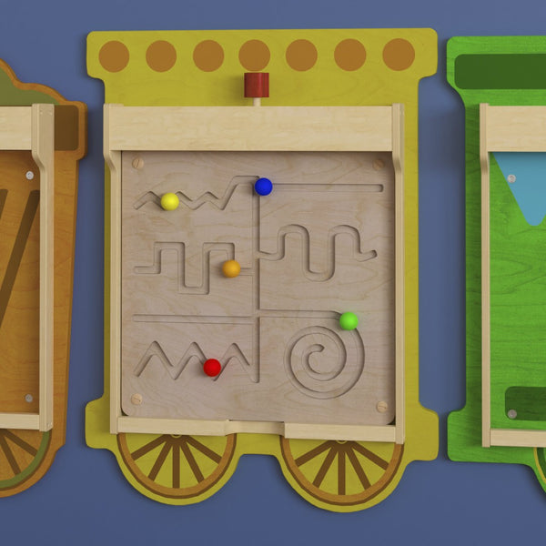 English Elm Bright Beginnings STEAM Wall Activity Board: Engaging Motor Skills Maze for Learning & Play MK-ME14337-GG