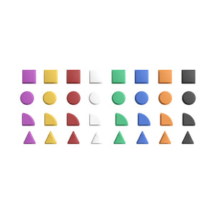 English Elm Bright Beginnings 256-Piece Multicolor Shape Set for Engaging STEAM Learning in Classrooms & Daycares MK-ME14696-GG