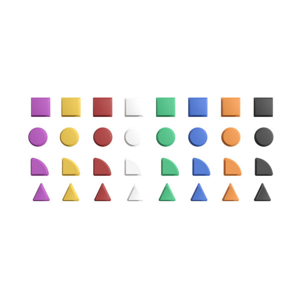 English Elm Bright Beginnings 256-Piece Multicolor Shape Set for Engaging STEAM Learning in Classrooms & Daycares MK-ME14696-GG