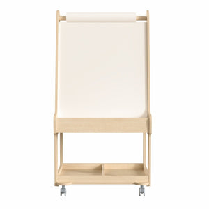 English Elm Bright Beginnings Mobile Dual-Sided Art Station for 2 Students – Locking Wheels & Storage Solutions! MK-ME16768-GG