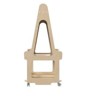 English Elm Bright Beginnings Mobile Dual-Sided Art Station for 2 Students – Locking Wheels & Storage Solutions! MK-ME16768-GG