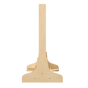 English Elm Bright Beginnings Dual-Sided Freestanding STEAM Wall with Natural Wood Finish for Kids' Learning Fun MK-ME19936-GG