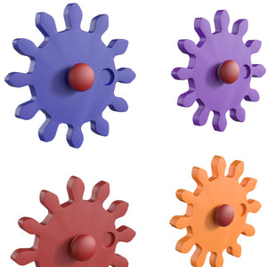 English Elm Bright Beginnings 79-Piece Multicolor Chain and Gears Set for STEAM Learning & Skill Development MK-ME24343-GG