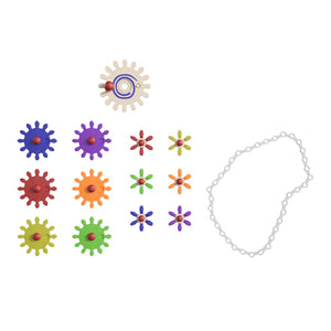 English Elm Bright Beginnings 79-Piece Multicolor Chain and Gears Set for STEAM Learning & Skill Development MK-ME24343-GG