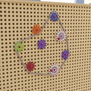 English Elm Bright Beginnings 79-Piece Multicolor Chain and Gears Set for STEAM Learning & Skill Development MK-ME24343-GG