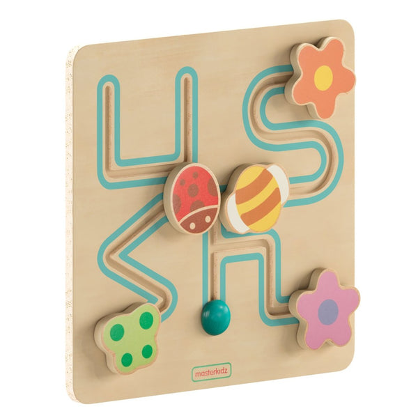 English Elm Bright Explorations STEM Insect Sliding Maze Board - Engaging Learning Tool for Fine Motor Skills MK-MK00682-GG