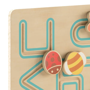 English Elm Bright Explorations STEM Insect Sliding Maze Board - Engaging Learning Tool for Fine Motor Skills MK-MK00682-GG