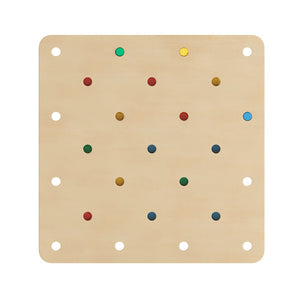 English Elm Bright Beginnings STEM Gear Building Busy Board - Durable Birch Plywood, Engaging Learning Tool! MK-MK06158-GG