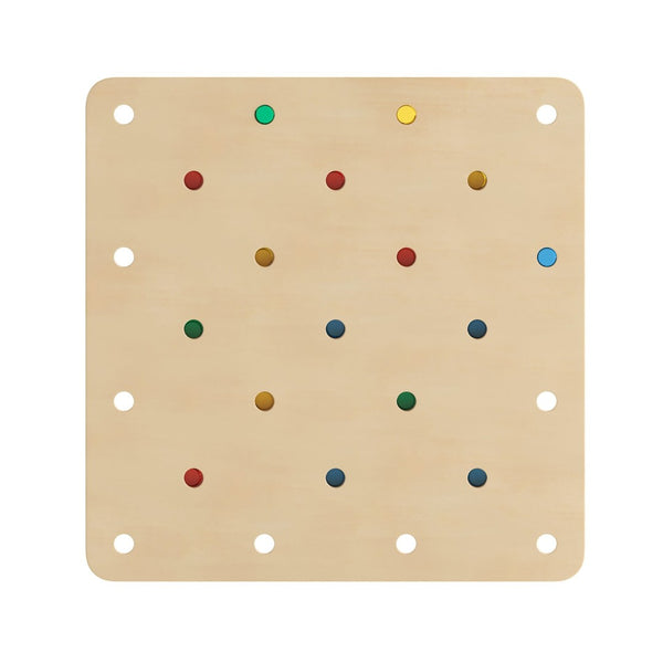 English Elm Bright Beginnings STEM Gear Building Busy Board - Durable Birch Plywood, Engaging Learning Tool! MK-MK06158-GG