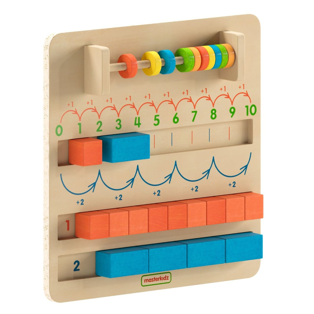 English Elm Bright Beginnings STEM Number Counting Board - Durable Montessori-Inspired Learning Tool for Kids! MK-MK08787-GG