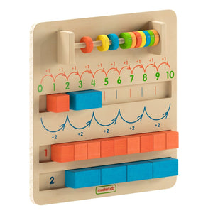 English Elm Bright Beginnings STEM Number Counting Board - Durable Montessori-Inspired Learning Tool for Kids! MK-MK08787-GG