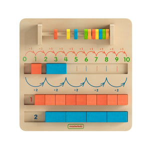 English Elm Bright Beginnings STEM Number Counting Board - Durable Montessori-Inspired Learning Tool for Kids! MK-MK08787-GG