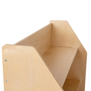 English Elm Hercules 3-Shelf Natural Wooden Book Display - Kid-Safe Design for Classrooms, Daycares & Playrooms MK-STR800H-GG