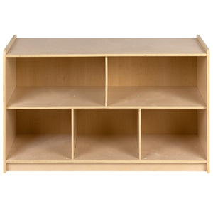 English Elm Hercules Wooden 8-Section Storage Cabinet for Classrooms and Playrooms - Safe, Durable Design Solutions Natural In Stock. Usually ships in 24 - 48 business hours MK-STRG004-GG