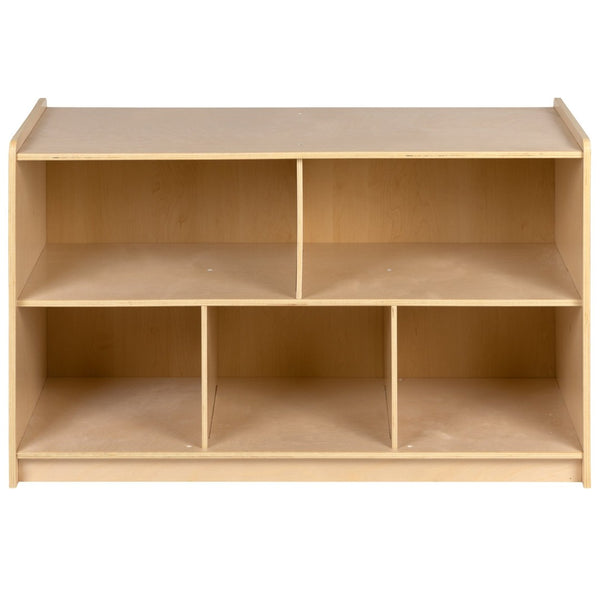 English Elm Hercules Wooden 8-Section Storage Cabinet for Classrooms and Playrooms - Safe, Durable Design Solutions Natural In Stock. Usually ships in 24 - 48 business hours MK-STRG004-GG