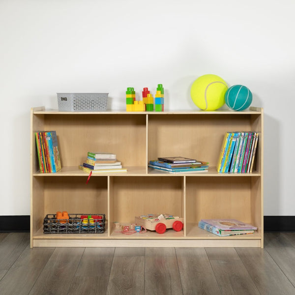 English Elm Hercules Wooden 8-Section Storage Cabinet for Classrooms and Playrooms - Safe, Durable Design Solutions Natural In Stock. Usually ships in 24 - 48 business hours MK-STRG008-GG