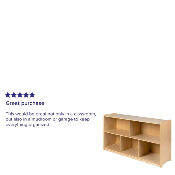 English Elm Hercules Wooden 8-Section Storage Cabinet for Classrooms and Playrooms - Safe, Durable Design Solutions Natural In Stock. Usually ships in 24 - 48 business hours MK-STRG008-GG