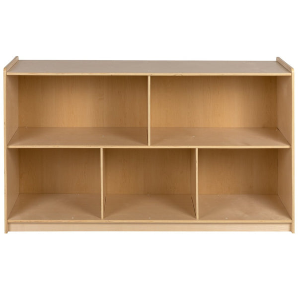 English Elm Hercules Wooden 8-Section Storage Cabinet for Classrooms and Playrooms - Safe, Durable Design Solutions Natural In Stock. Usually ships in 24 - 48 business hours MK-STRG008-GG