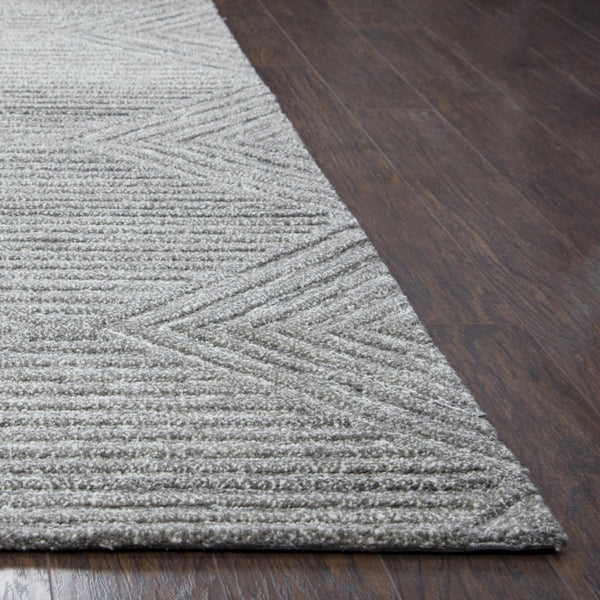 Alora Decor Makalu Natural Wool Runner Rug 2'6"X8' — Hand-Tufted Gray Transitional Texture, Eco-Friendly Comfort MAKMK101033552608