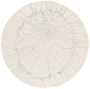 Safavieh Mykonos Hand-tufted Area Rug - Modern Abstract Design In Elegant Ivory & Silver For Any Space Ivory ,Silver 70% Wool,15% Polypropylene,15% Cotton Mkn101a-6r