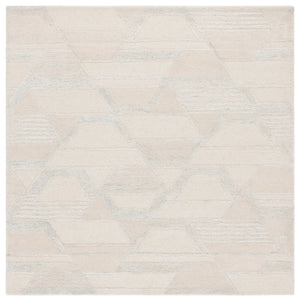 Safavieh Mykonos Hand-tufted Area Rug - Luxurious Wool Blend, Abstract Geometric Design For Modern Elegance Ivory ,Blue 70% Wool,20% Viscose,10% Cotton Mkn102a-6r
