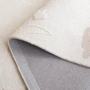 Safavieh Mykonos Hand Tufted Wool & Cotton Runner Rug - Timeless Elegance With Botanical Design For Any Space Ivory ,Beige 85% Wool,15% Cotton Mkn103a-6sq