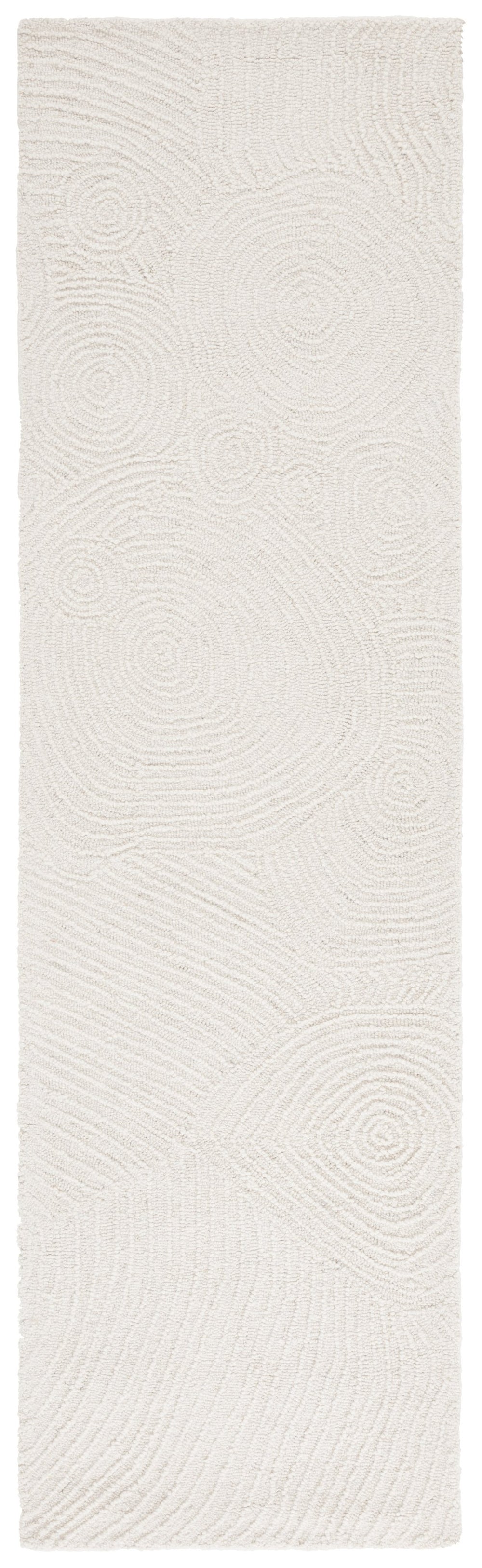 Safavieh Mykonos Handcrafted Area Rug In Serene Ivory - Elegant Modern Design For Timeless Home Luxury Ivory 85% Wool,15% Cotton Mkn104a-8