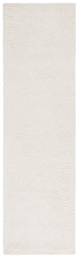 Safavieh Mykonos Handcrafted Area Rug In Serene Ivory - Elegant Modern Design For Timeless Home Luxury Ivory 85% Wool,15% Cotton Mkn104a-8