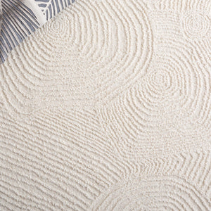 Safavieh Mykonos Handcrafted Area Rug In Serene Ivory - Elegant Modern Design For Timeless Home Luxury Ivory 85% Wool,15% Cotton Mkn104a-8