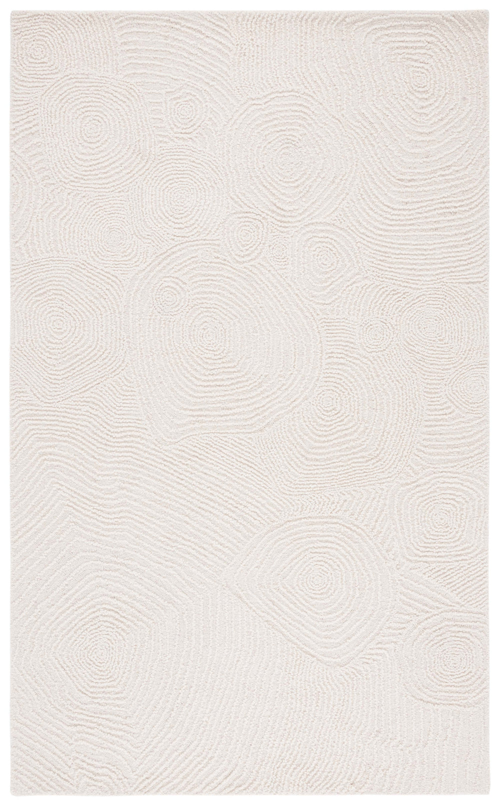Safavieh Mykonos Handcrafted Area Rug In Serene Ivory - Elegant Modern Design For Timeless Home Luxury Ivory 85% Wool,15% Cotton Mkn104a-8
