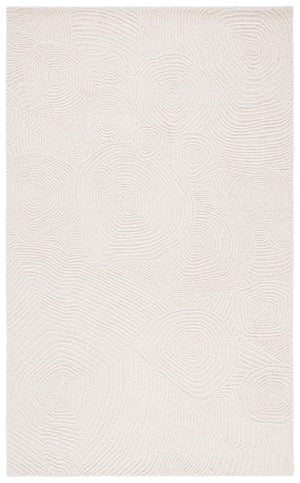 Safavieh Mykonos Handcrafted Area Rug In Serene Ivory - Elegant Modern Design For Timeless Home Luxury Ivory 85% Wool,15% Cotton Mkn104a-8