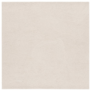 Safavieh Mykonos Handcrafted Area Rug In Serene Ivory - Elegant Modern Design For Timeless Home Luxury Ivory 85% Wool,15% Cotton Mkn104a-8