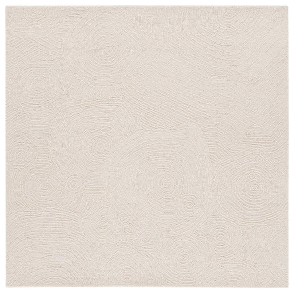Safavieh Mykonos Handcrafted Area Rug In Serene Ivory - Elegant Modern Design For Timeless Home Luxury Ivory 85% Wool,15% Cotton Mkn104a-8