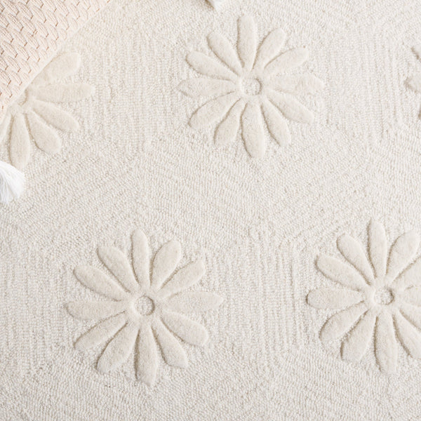 Safavieh Mykonos Luxurious Handcrafted Area Rug: Soft, Durable Design Perfect For Living Rooms & Bedrooms Ivory 85% Wool,15% Cotton Mkn106a-6r