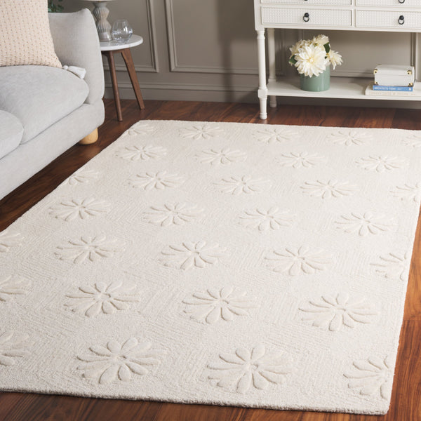 Safavieh Mykonos Luxurious Handcrafted Area Rug: Soft, Durable Design Perfect For Living Rooms & Bedrooms Ivory 85% Wool,15% Cotton Mkn106a-6r