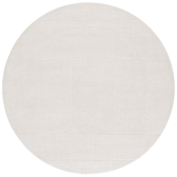 Safavieh Mykonos Hand-loomed Area Rug - Luxurious 80% Wool & 20% Cotton For Elegant Home Décor Style Ivory 80% Wool,20% Cotton Mkn201a-6sq