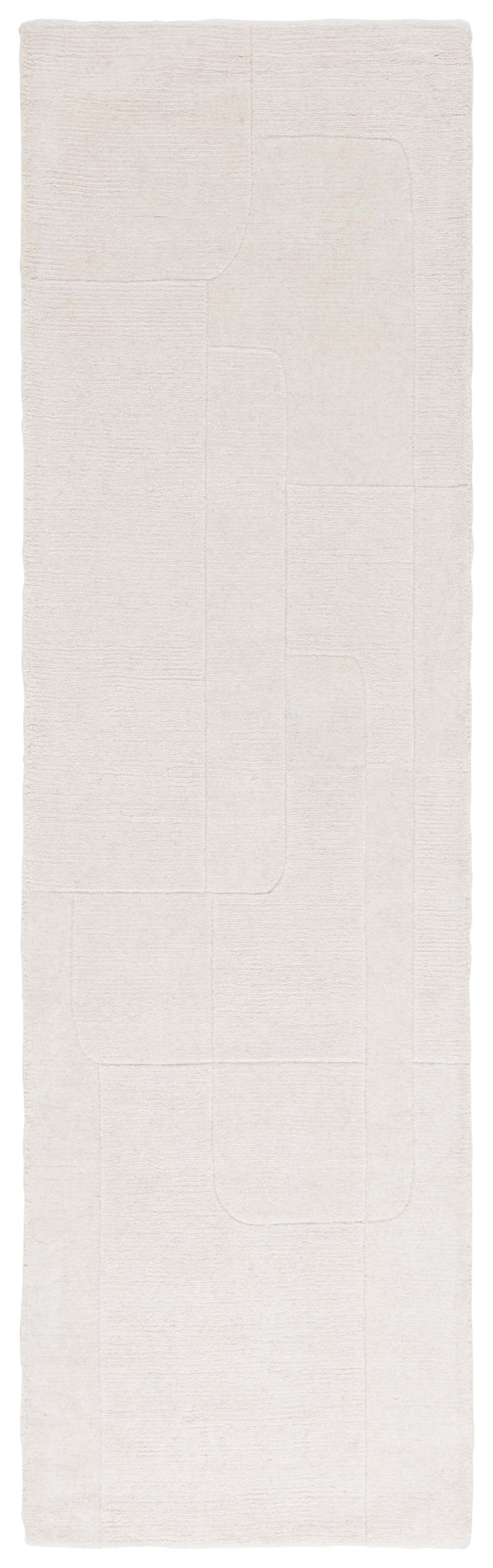 Safavieh Mykonos Contemporary Hand-loomed Area Rug - Luxurious Wool & Cotton Blend For Modern Living Spaces Ivory 80% Wool,20% Cotton Mkn202a-5