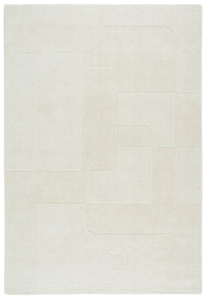 Safavieh Mykonos Contemporary Hand-loomed Area Rug - Luxurious Wool & Cotton Blend For Modern Living Spaces Ivory 80% Wool,20% Cotton Mkn202a-5