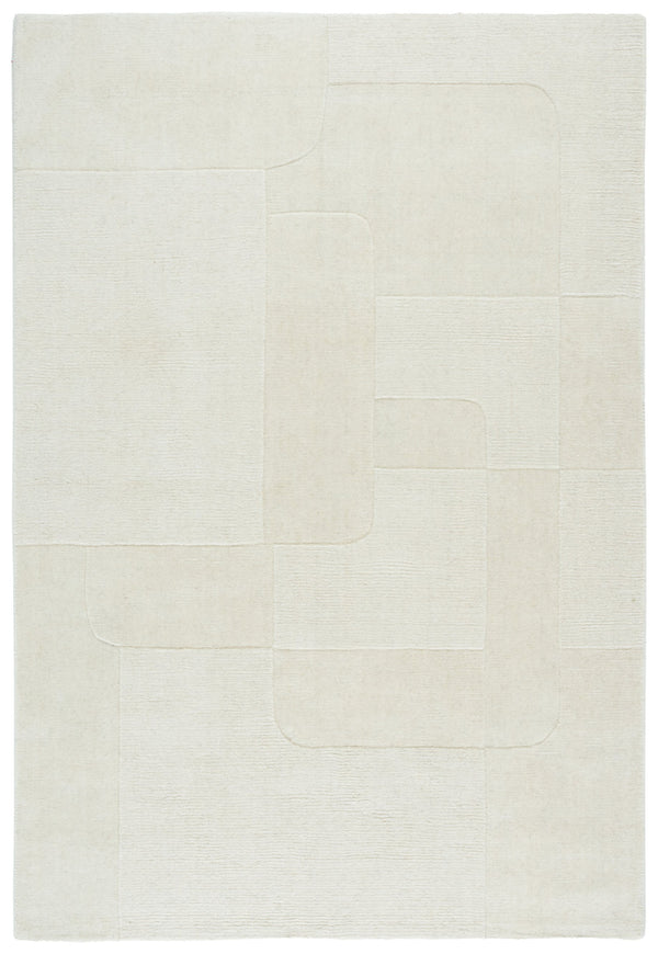 Safavieh Mykonos Contemporary Hand-loomed Area Rug - Luxurious Wool & Cotton Blend For Modern Living Spaces Ivory 80% Wool,20% Cotton Mkn202a-5