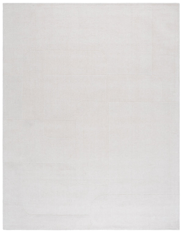 Safavieh Mykonos Contemporary Hand-loomed Area Rug - Luxurious Wool & Cotton Blend For Modern Living Spaces Ivory 80% Wool,20% Cotton Mkn202a-5