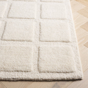 Safavieh Mykonos Hand-tufted Area Rug - Luxurious Wool Blend With Geometric Pattern For Elegant Home Decor Ivory 80% Wool 10% Cotton Mkn301a-6