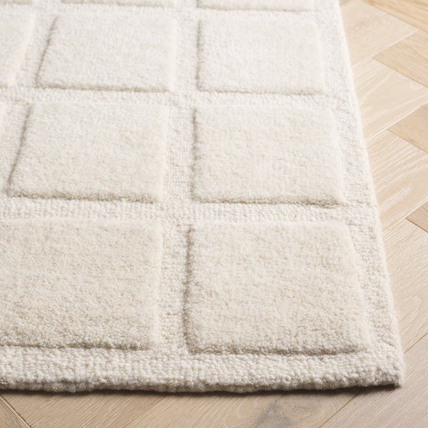 Safavieh Mykonos Hand-tufted Area Rug - Luxurious Wool Blend With Geometric Pattern For Elegant Home Decor Ivory 80% Wool 10% Cotton Mkn301a-6