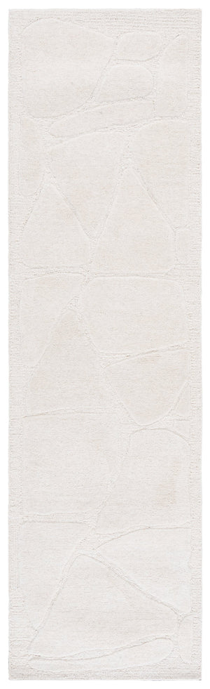 Safavieh Mykonos Hand-tufted Runner Area Rug With Abstract Pattern - Elevate Your Space With Timeless Elegance Ivory 80% Wool,10% Cotton,10% Latex Mkn302a-28