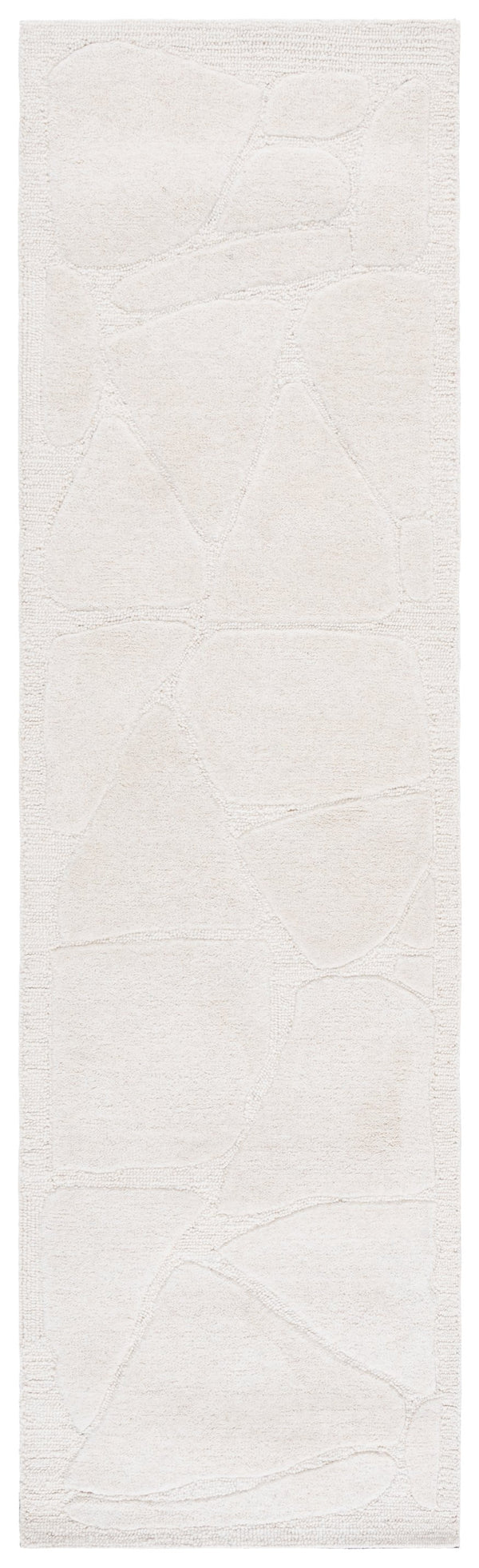 Safavieh Mykonos Hand-tufted Runner Area Rug With Abstract Pattern - Elevate Your Space With Timeless Elegance Ivory 80% Wool,10% Cotton,10% Latex Mkn302a-28