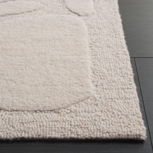Safavieh Mykonos Hand-tufted Runner Area Rug With Abstract Pattern - Elevate Your Space With Timeless Elegance Ivory 80% Wool,10% Cotton,10% Latex Mkn302a-5